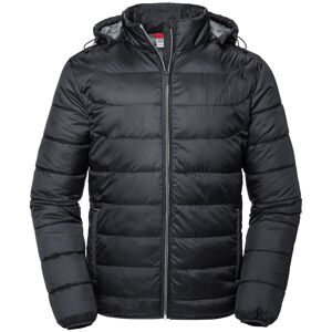 Russell Athletic Mens Nano Hooded Padded Jacket (Black) - Size X-Large Russell Athletic Mens Nano Hooded Padded Jacket (Black) - Size X-Large