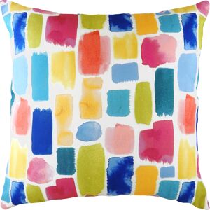 Evans Lichfield Aquarelle Dash Abstract Feather Filled Cushion - Multicolour - One Size Evans Lichfield Aquarelle Dash Abstract Feather Filled Cushion - Multicolour - One Size