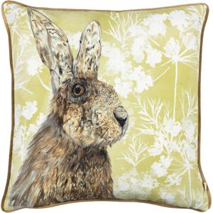Wylder Nature Manor Hare Piped Filled Cushion - Natural - One Size Wylder Nature Manor Hare Piped Filled Cushion - Natural - One Size