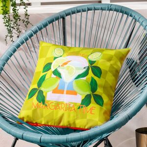 Furn. Margarita Abstract Outdoor Cushion Cover - Lime Green - Size 43 Cm X 43 Cm Furn. Margarita Abstract Outdoor Cushion Cover - Lime Green - Size 43 Cm X 43 Cm