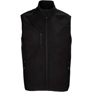 Sols Mens Falcon Softshell Recycled Body Warmer (Black) - Size 4xl Sols Mens Falcon Softshell Recycled Body Warmer (Black) - Size 4xl