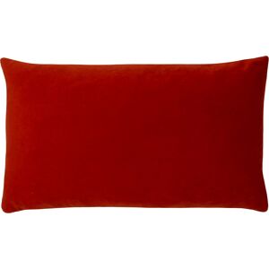 Paoletti Sunningdale Velvet Rectangular Cushion Cover - Red - One Size Paoletti Sunningdale Velvet Rectangular Cushion Cover - Red - One Size