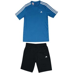 Adidas Boys Boy'S Juniors Essentials Training Set In Black Blue - Size 13-14y Adidas Boys Boy'S Juniors Essentials Training Set In Black Blue - Size 13-14y