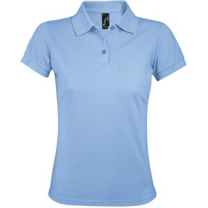 Sols Womens/ladies Prime Pique Polo Shirt (Sky Blue) - Size 3xl Sols Womens/ladies Prime Pique Polo Shirt (Sky Blue) - Size 3xl