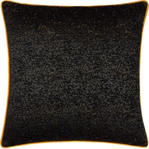 Paoletti Galaxy Chenille Piped Cushion Cover - Black - Size 50 Cm X 50 Cm Paoletti Galaxy Chenille Piped Cushion Cover - Black - Size 50 Cm X 50 Cm