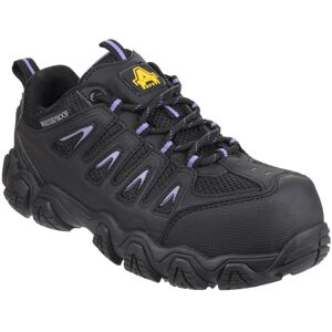 Amblers Womens As708 Waterproof Non-Metal Ladies Safety Trainer - Black Leather - Size Uk 4 Amblers Womens As708 Waterproof Non-Metal Ladies Safety Trainer - Black Leather - Size Uk 4