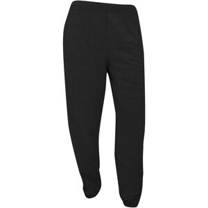 Fruit Of The Loom Mens Elasticated Cuff Jog Pants / Jogging Bottoms - Black Cotton - Size Medium Fruit Of The Loom Mens Elasticated Cuff Jog Pants / Jogging Bottoms - Black Cotton - Size Medium