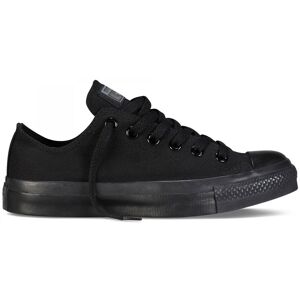 Converse All Star Unisex Chuck Taylor Low Top - Black Monochrome Canvas - Size Uk 4 Converse All Star Unisex Chuck Taylor Low Top - Black Monochrome Canvas - Size Uk 4