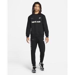 Nike Air Mens Brushed Back Fleece Tracksuit Black Cotton - Size Small Nike Air Mens Brushed Back Fleece Tracksuit Black Cotton - Size Small