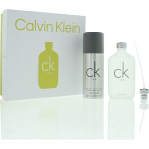 Calvin Klein Unisex Ck One Eau De Toilette 100ml + Deodorant Spray 150ml Gift Set - One Size