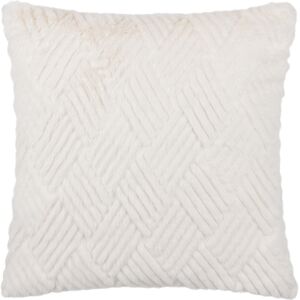 Paoletti Sonnet Cut Faux Fur Filled Cushion - White - Size 45 Cm X 45 Cm Paoletti Sonnet Cut Faux Fur Filled Cushion - White - Size 45 Cm X 45 Cm