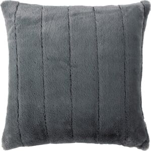 Paoletti Empress Faux Fur Feather Filled Cushion - Charcoal - One Size Paoletti Empress Faux Fur Feather Filled Cushion - Charcoal - One Size