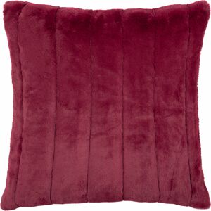 Paoletti Empress Faux Fur Feather Filled Cushion - Ruby - Size 45 Cm X 45 Cm Paoletti Empress Faux Fur Feather Filled Cushion - Ruby - Size 45 Cm X 45 Cm