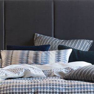 Linen House Northbrook Pillowcase Set - Blue Cotton - Size 50 Cm X 75 Cm Linen House Northbrook Pillowcase Set - Blue Cotton - Size 50 Cm X 75 Cm