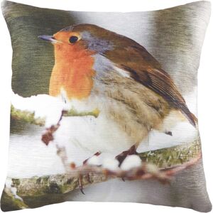 Evans Lichfield Photo Robin Printed Cushion Cover - Multicolour - One Size Evans Lichfield Photo Robin Printed Cushion Cover - Multicolour - One Size