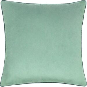 Paoletti Meridian Piped Velvet Feather Filled Cushion - Blue - One Size Paoletti Meridian Piped Velvet Feather Filled Cushion - Blue - One Size