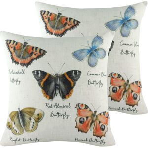 Evans Lichfield Species Butterfly Cushions (Twin Pack) - Multicolour - Size 43 Cm X 43 Cm Evans Lichfield Species Butterfly Cushions (Twin Pack) - Multicolour - Size 43 Cm X 43 Cm