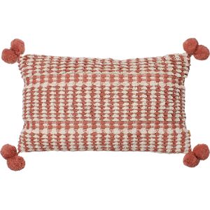Furn. Ayaan Woven Loop Tufted Feather Filled Cushion - Orange Cotton - One Size Furn. Ayaan Woven Loop Tufted Feather Filled Cushion - Orange Cotton - One Size