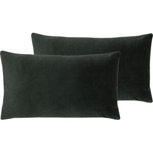 Paoletti Sunningdale Cushions (Twin Pack) - Charcoal - Size 30 Cm X 50 Cm Paoletti Sunningdale Cushions (Twin Pack) - Charcoal - Size 30 Cm X 50 Cm