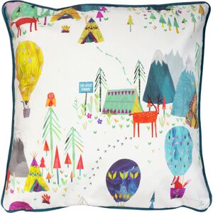 Prestigious Textiles Away We Go Kids Feather Filled Cushion - Multicolour Cotton - One Size Prestigious Textiles Away We Go Kids Feather Filled Cushion - Multicolour Cotton - One Size