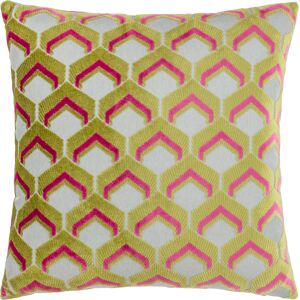 Paoletti Ledbury Velvet Jacquard Feather Filled Cushion - Multicolour - Size 45 Cm X 45 Cm Paoletti Ledbury Velvet Jacquard Feather Filled Cushion - Multicolour - Size 45 Cm X 45 Cm