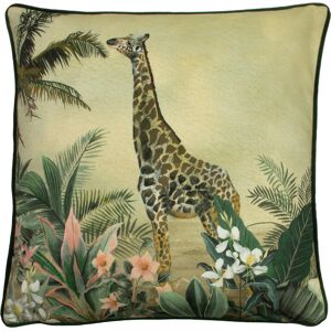 Evans Lichfield Manyara Oxford Bordered Printed Cushion Cover - Multicolour - One Size Evans Lichfield Manyara Oxford Bordered Printed Cushion Cover - Multicolour - One Size