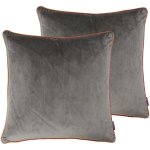 Paoletti Meridian Cushions (Twin Pack) - Taupe - Size 55 Cm X 55 Cm Paoletti Meridian Cushions (Twin Pack) - Taupe - Size 55 Cm X 55 Cm