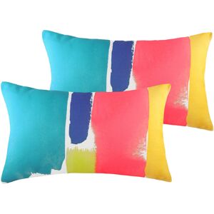 Evans Lichfield Aquarelle Cushions (Twin Pack) - Multicolour - Size 30 Cm X 50 Cm Evans Lichfield Aquarelle Cushions (Twin Pack) - Multicolour - Size 30 Cm X 50 Cm