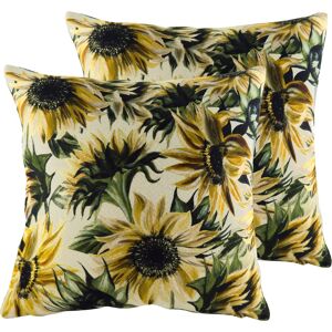 Evans Lichfield Elwood Sunflowers Cushions (Twin Pack) - Multicolour - Size 43 Cm X 43 Cm Evans Lichfield Elwood Sunflowers Cushions (Twin Pack) - Multicolour - Size 43 Cm X 43 Cm