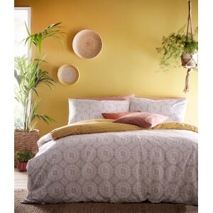Furn. Mandala Duvet Set Grey/ochre - Size Super King Furn. Mandala Duvet Set Grey/ochre - Size Super King