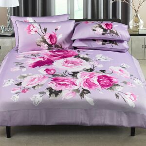 Paoletti Windsor Sking Duvet Set Heather - Purple Cotton - Size Super King Paoletti Windsor Sking Duvet Set Heather - Purple Cotton - Size Super King