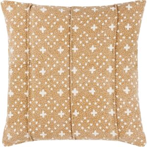 Yard Helm Organic Woven Feather Filled Cushion - Yellow Cotton - One Size Yard Helm Organic Woven Feather Filled Cushion - Yellow Cotton - One Size