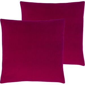 Paoletti Sunningdale Cushions (Twin Pack) - Fuchsia - Size 50 Cm X 50 Cm Paoletti Sunningdale Cushions (Twin Pack) - Fuchsia - Size 50 Cm X 50 Cm