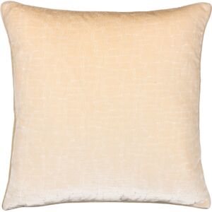 Paoletti Bloomsbury Cut Velvet Piped Feather Filled Cushion - Ivory - One Size Paoletti Bloomsbury Cut Velvet Piped Feather Filled Cushion - Ivory - One Size