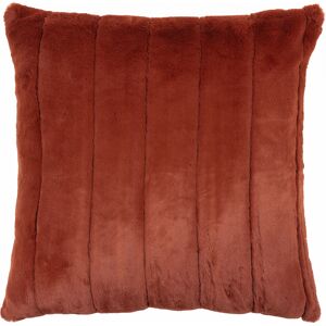 Paoletti Empress Faux Fur Feather Filled Cushion - Rust - Size 45 Cm X 45 Cm Paoletti Empress Faux Fur Feather Filled Cushion - Rust - Size 45 Cm X 45 Cm