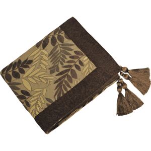 Riva Home Fern Floral Jacquard Woven Throw - Mocha - Size 145 Cm X 180 Cm Riva Home Fern Floral Jacquard Woven Throw - Mocha - Size 145 Cm X 180 Cm