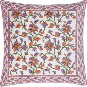 Paoletti Mentera Floral Velvet Cushion Cover - Lilac - One Size Paoletti Mentera Floral Velvet Cushion Cover - Lilac - One Size