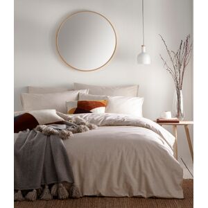 The Linen Yard Claybourne Duvet Set Putty - Brown - Size Double The Linen Yard Claybourne Duvet Set Putty - Brown - Size Double
