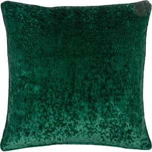Paoletti Ripple Pressed Velvet Piped Feather Filled Cushion - Emerald - One Size Paoletti Ripple Pressed Velvet Piped Feather Filled Cushion - Emerald - One Size