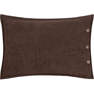 Furn. Effron Washed Velvet Filled Cushion - Brown - Size 35 Cm X 50 Cm Furn. Effron Washed Velvet Filled Cushion - Brown - Size 35 Cm X 50 Cm