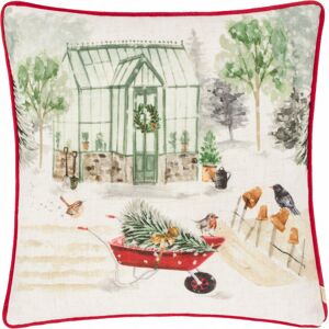 Evans Lichfield Winter Garden Printed Cushion Cover - Multicolour - Size 43 Cm X 43 Cm Evans Lichfield Winter Garden Printed Cushion Cover - Multicolour - Size 43 Cm X 43 Cm