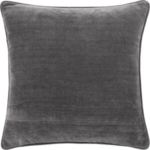 Yard Heavy Chenille Reversible Feather Filled Cushion - Charcoal - Size 50 Cm X 50 Cm Yard Heavy Chenille Reversible Feather Filled Cushion - Charcoal - Size 50 Cm X 50 Cm