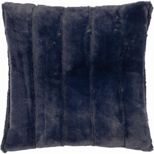 Paoletti Empress Faux Fur Feather Filled Cushion - Navy - Size 45 Cm X 45 Cm Paoletti Empress Faux Fur Feather Filled Cushion - Navy - Size 45 Cm X 45 Cm