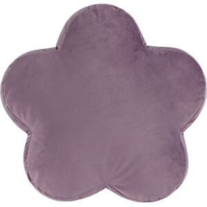 Heya Home Flower Velvet Reversible Ready Filled Cushion - Lilac - One Size Heya Home Flower Velvet Reversible Ready Filled Cushion - Lilac - One Size