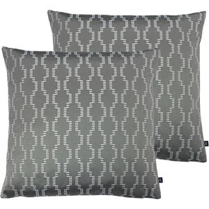 Ashley Wilde Nash Cushions (Twin Pack) - Grey - Size 50 Cm X 50 Cm Ashley Wilde Nash Cushions (Twin Pack) - Grey - Size 50 Cm X 50 Cm