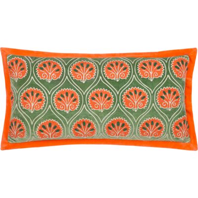 Paoletti - Casa Embroidered Cushion - Green - Cushion Paoletti - Casa Embroidered Cushion - Green - Cushion