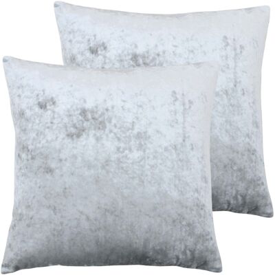 Paoletti - Verona Cushions - Silver - Twin Pack - Cushions Paoletti - Verona Cushions - Silver - Twin Pack - Cushions