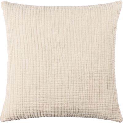 Yard Lark Muslin Crinkle Cotton Cushion Cover - Natural - One Size Yard Lark Muslin Crinkle Cotton Cushion Cover - Natural - One Size