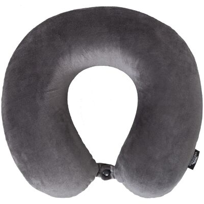 Trespass Memow Memory Foam Travel Neck Pillow - Grey - One Size Trespass Memow Memory Foam Travel Neck Pillow - Grey - One Size