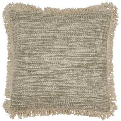 Furn Sienna Twill Woven Fringed Cushion - Cushion Furn Sienna Twill Woven Fringed Cushion - Cushion